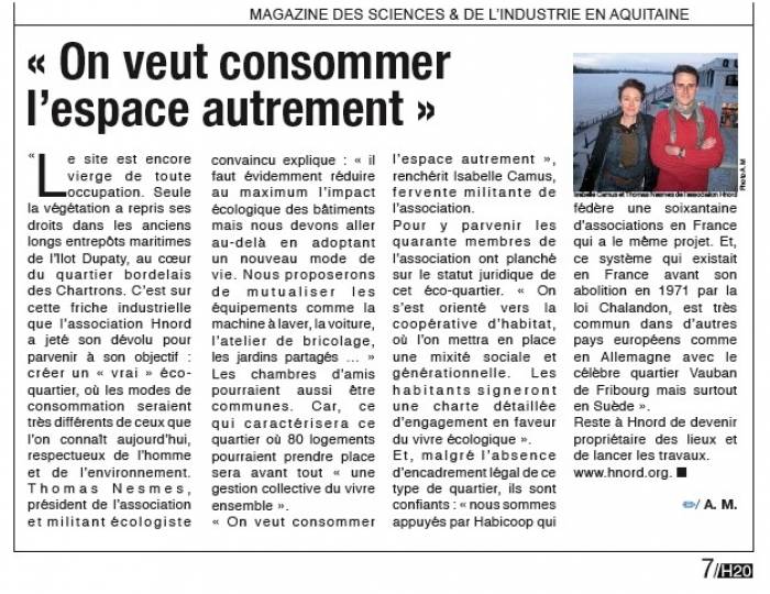 Extrait H20 novembre 2009